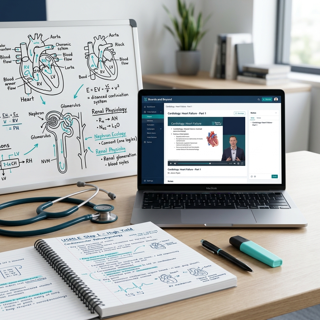Boards and Beyond USMLE Step 1 video lecture platform review