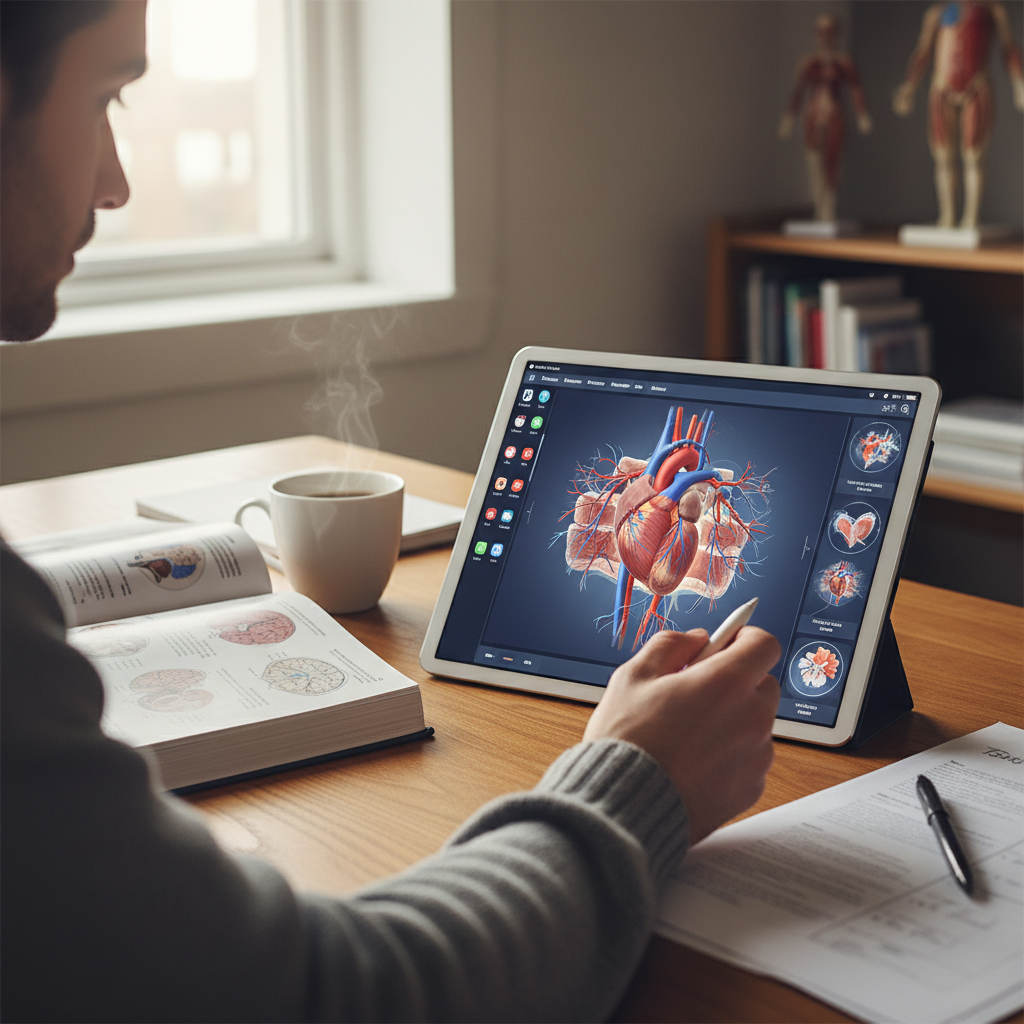 Complete Anatomy app review, 3D anatomical models, and virtual dissection tools