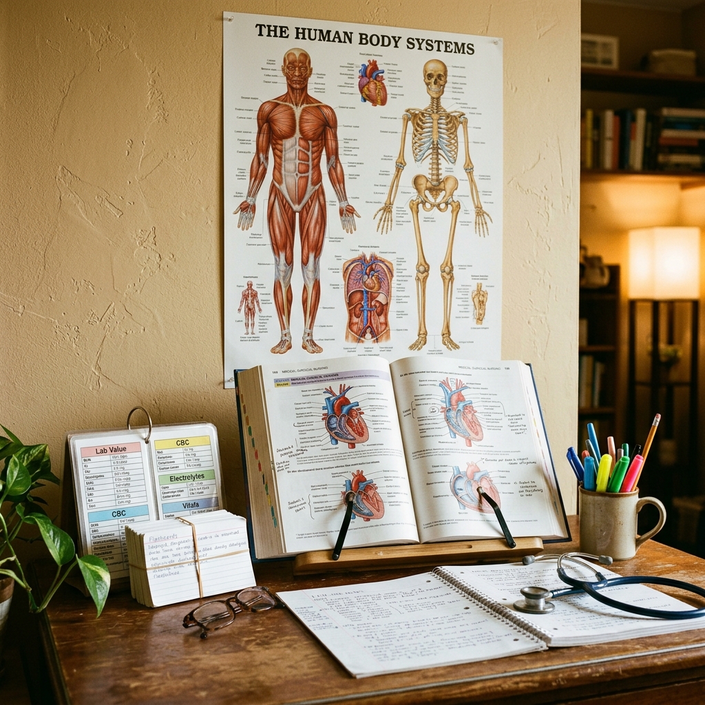 LPN study guide with content review topics for NCLEX-PN preparation