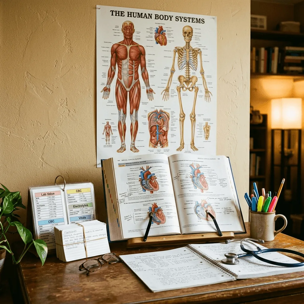 LPN study guide with content review topics for NCLEX-PN preparation