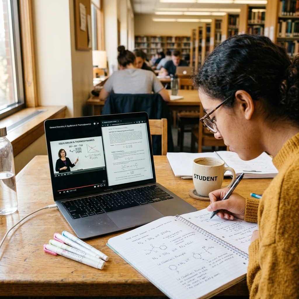 Pearson+ Chemistry review, Channels video solutions, textbook homework walkthroughs, and practice problems