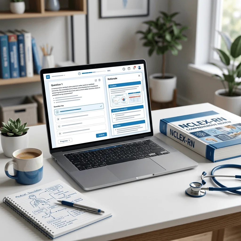 UWorld NCLEX question bank interface showing a practice question with rationale